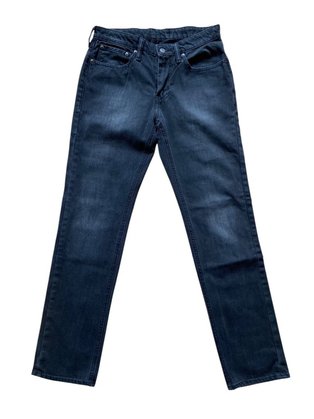 Levi's 511 Men Slim Black Jeans W31 Stretch Denim Men's Dark Wash Cotton Zip Fly